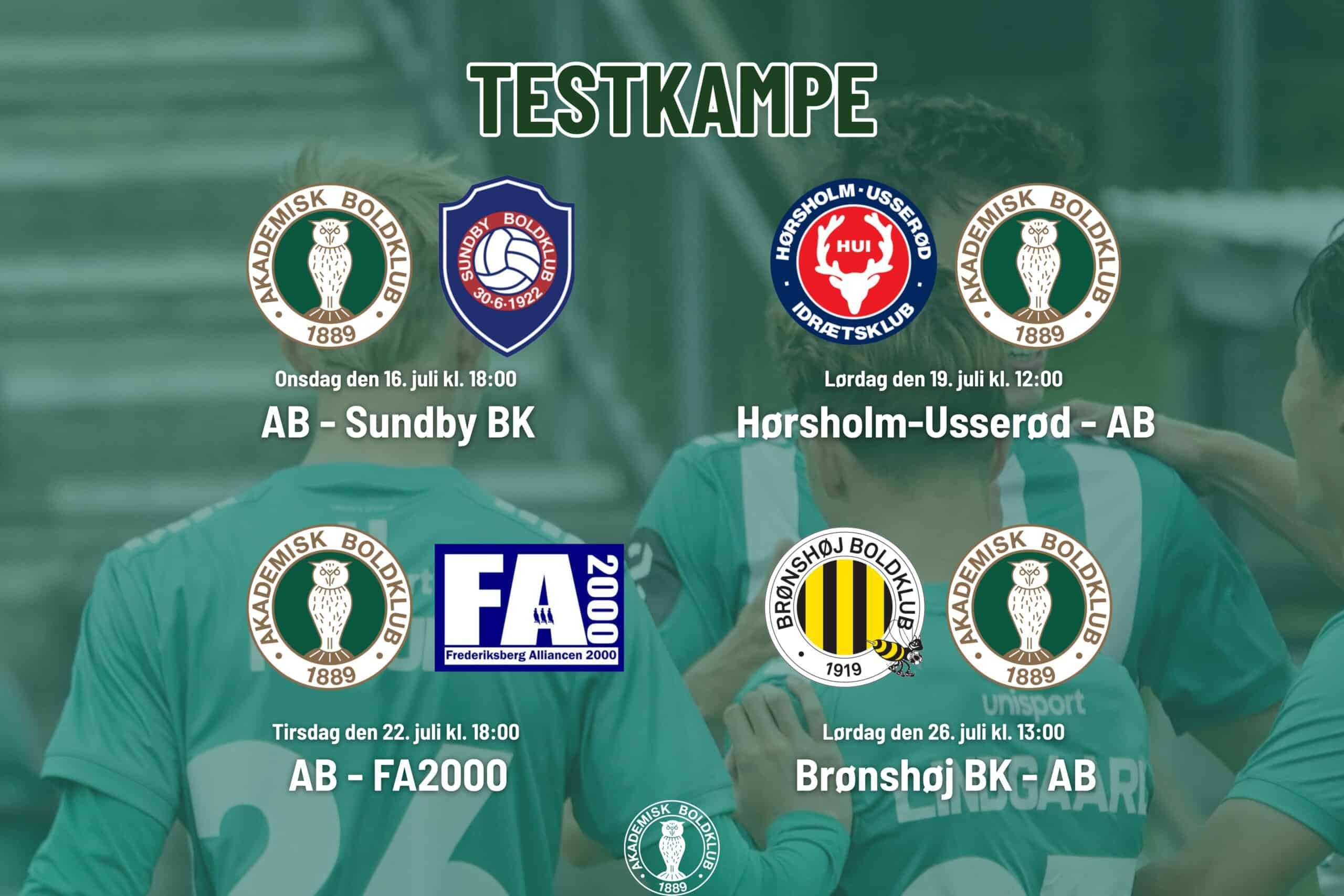 Mosederby og lokalopgør venter i testkampe