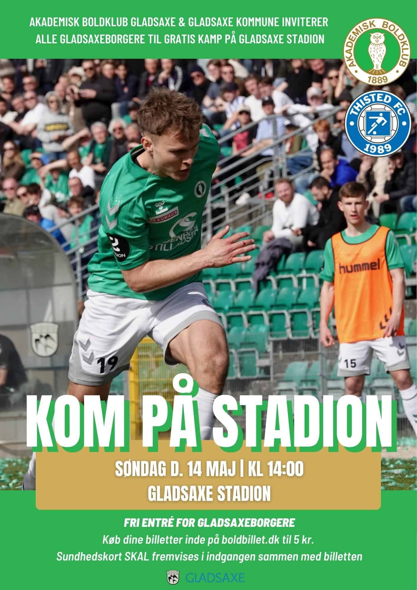 Kom næsten gratis til fodbold mod Thisted FC